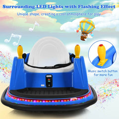 Kids Ride-On Bumper Car with Colorful Flashing Lights and Music