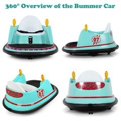 Kids Ride-On Bumper Car with Colorful Flashing Lights and Music
