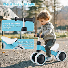 No Pedal Baby 4 Wheels Balance Bike with Non-Slip Handlerbar