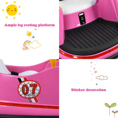Kids Ride-On Bumper Car with Colorful Flashing Lights and Music