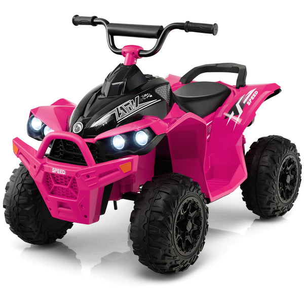 12V Kids Ride on ATV with 2 Speeds and LED Lights