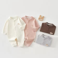 100% Cotton Baby Romper for Newborns – Spring and Autumn Sleepwear