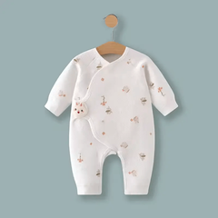 100% Cotton Baby Romper for Newborns – Long-Sleeve Spring and Autumn Jumpsuit