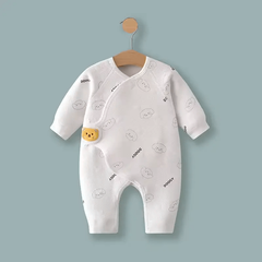 100% Cotton Baby Romper for Newborns – Long-Sleeve Spring and Autumn Jumpsuit