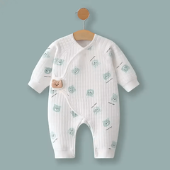 100% Cotton Baby Romper for Newborns – Long-Sleeve Spring and Autumn Jumpsuit