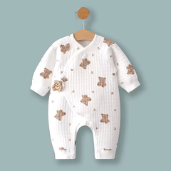 100% Cotton Baby Romper for Newborns – Long-Sleeve Spring and Autumn Jumpsuit