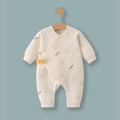 100% Cotton Baby Romper for Newborns – Long-Sleeve Spring and Autumn Jumpsuit