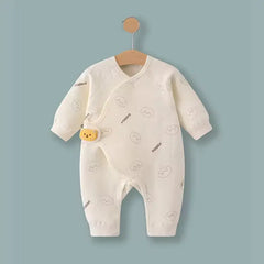 100% Cotton Baby Romper for Newborns – Long-Sleeve Spring and Autumn Jumpsuit
