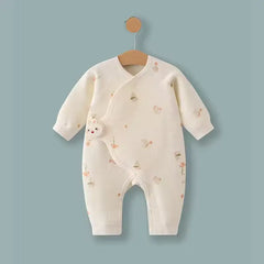 100% Cotton Baby Romper for Newborns – Long-Sleeve Spring and Autumn Jumpsuit