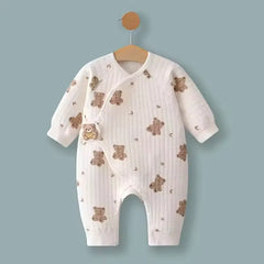 100% Cotton Baby Romper for Newborns – Long-Sleeve Spring and Autumn Jumpsuit