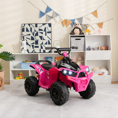 12V Kids Ride on ATV with 2 Speeds and LED Lights