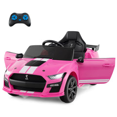 12V Kids Electric Car Ford Mustang Shelby GT500 with Remote - Black/Blue/Pink/Red