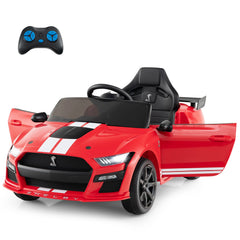 12V Kids Electric Car Ford Mustang Shelby GT500 with Remote - Black/Blue/Pink/Red