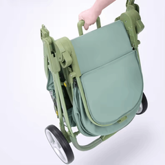 2-in-1 Portable Baby Pram Stroller Pushchair with High Landscape Basket