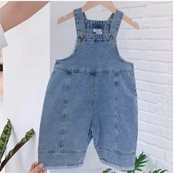 2025 Autumn Baby Dungarees – Unisex Loose Denim Bib Pants