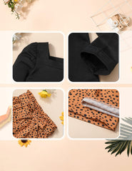 Toddler Girl Clothes, Toddler Outfit Square Neck Puff Long Sleeve Top + Striped Pants + Headband 3Pcs Set