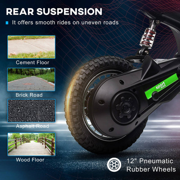 24V Kids Electric Motorbike with Twist Grip Throttle