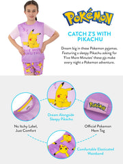 Girls Pyjamas | Pikachu Pyjamas | Pikachu Pjs for Girls | Ages 5 to 13 Years