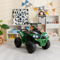 12V Kids Ride on ATV with 2 Speeds and LED Lights
