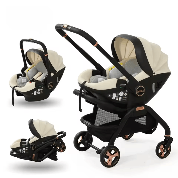 3-in-1 Baby Pram Stroller Pushchair with Two-Way Safety Seat – Sky Angel