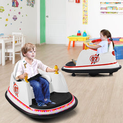 Kids Ride-On Bumper Car with Colorful Flashing Lights and Music