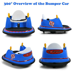 Kids Ride-On Bumper Car with Colorful Flashing Lights and Music