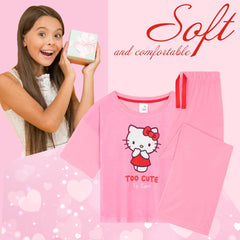 Girls Pyjamas Set, Soft Comfortable Loungewear - Gifts for Girls