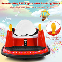Kids Ride-On Bumper Car with Colorful Flashing Lights and Music