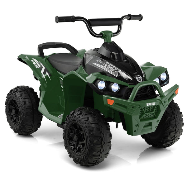 12V Kids Ride on ATV with 2 Speeds and LED Lights