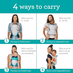 4 in 1 Baby Carrier with Stretchy Sling Wrap for Newborn