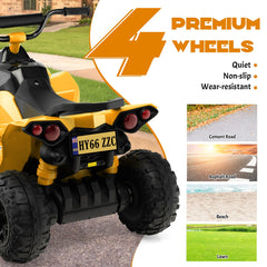 12V Kids Ride on ATV with 2 Speeds and LED Lights