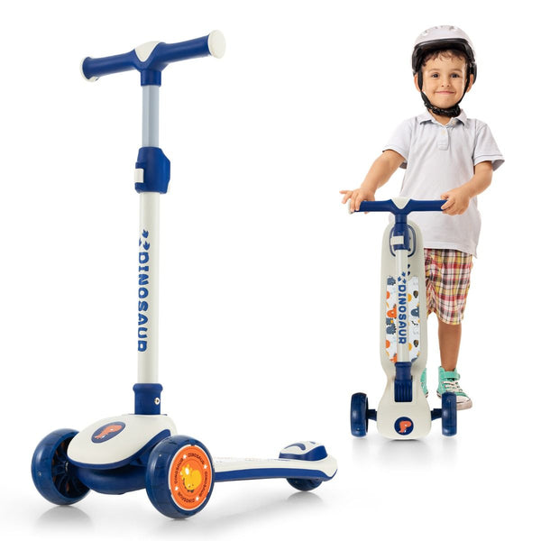 Kick Scooter with Extra Wide Deck and LED Lighted PU Wheels