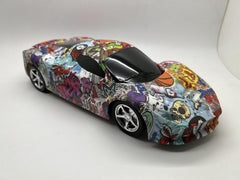 Graffiti RC Racing Car with Light 4WD Boys Girls Remote Control Kids Toy Gift