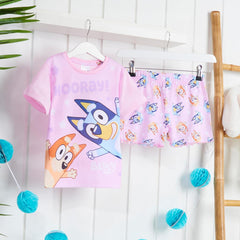 Pyjamas for Kids Girls and Boys Pjs 2 Piece Nightwear T-Shirt Short Kids Pjs Summer Soft Breathable Toddlers Lounge Wear Sizes 2-6 Years Bingo Gifts for Girls