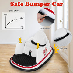 Kids Ride-On Bumper Car with Colorful Flashing Lights and Music