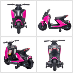 HOMCOM 6V Kids Electric Pedal Motorcycle Ride-On Toy Battery Powered Motorbike