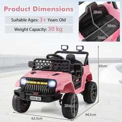 12V Kids Ride on Truck Battery Powered Car with Parental Remote