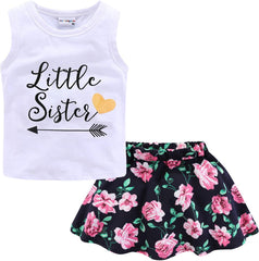 Little Girls Outfits Floral Slip Summer Holiday