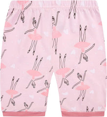 Girls Pajamas Summer Short Sets Sleepwear 100% Cotton Toddler Pjs Clothes Size 2-10 Years