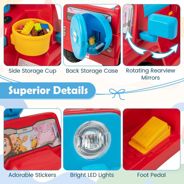 6V Kids Riding Toy with Sound Effects One-Button Start