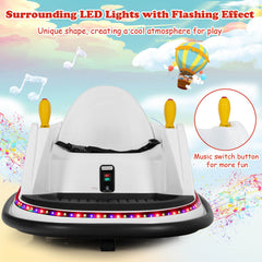 Kids Ride-On Bumper Car with Colorful Flashing Lights and Music