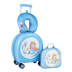 4-Piece Kid’S Luggage Set Kids Journey Suitcase Set