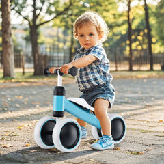 No Pedal Baby 4 Wheels Balance Bike with Non-Slip Handlerbar