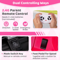 12V Kids Ride on Truck with Remote Control and Wireless Connection