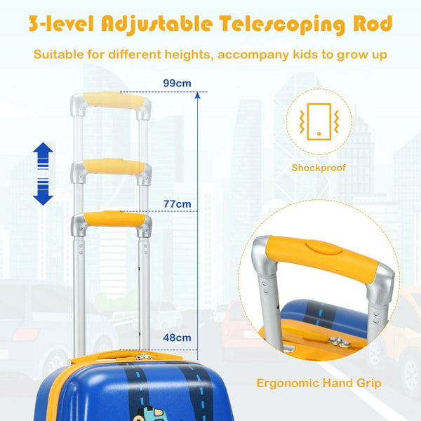 2 Pieces Kids Luggage Set with Backpack and Suitcase for Travel
