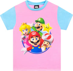 Girls Gaming Pyjamas Short Sleeve Nightwear for Kids