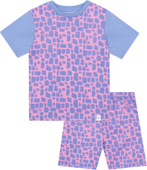 Leopard Print Pyjamas | Girls Short Pyjamas | Cotton Girls’ Pyjama Sets | Ages 3 to 13 Years