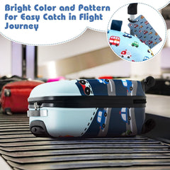 COSTWAY 5Pcs Kids Luggage Set Carry-On Children Rolling Suitcase Set W/Backpack