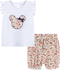 Girls Outfits Cute Cartoon Polka Dots Summer Holiday Clothes Sets