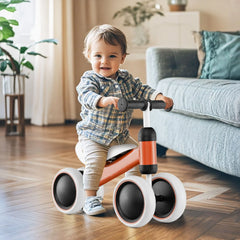 No Pedal Baby 4 Wheels Balance Bike with Non-Slip Handlerbar